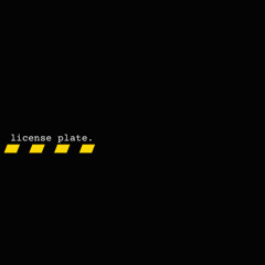 license plate (Prod. RT)