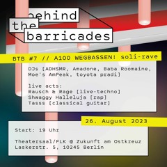 BTB #7 Zukunft Closing: ADHSMR @ Zukunft am Ostkreuz 26.08.23