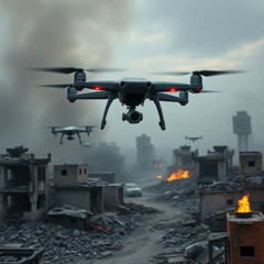 drones e bombas