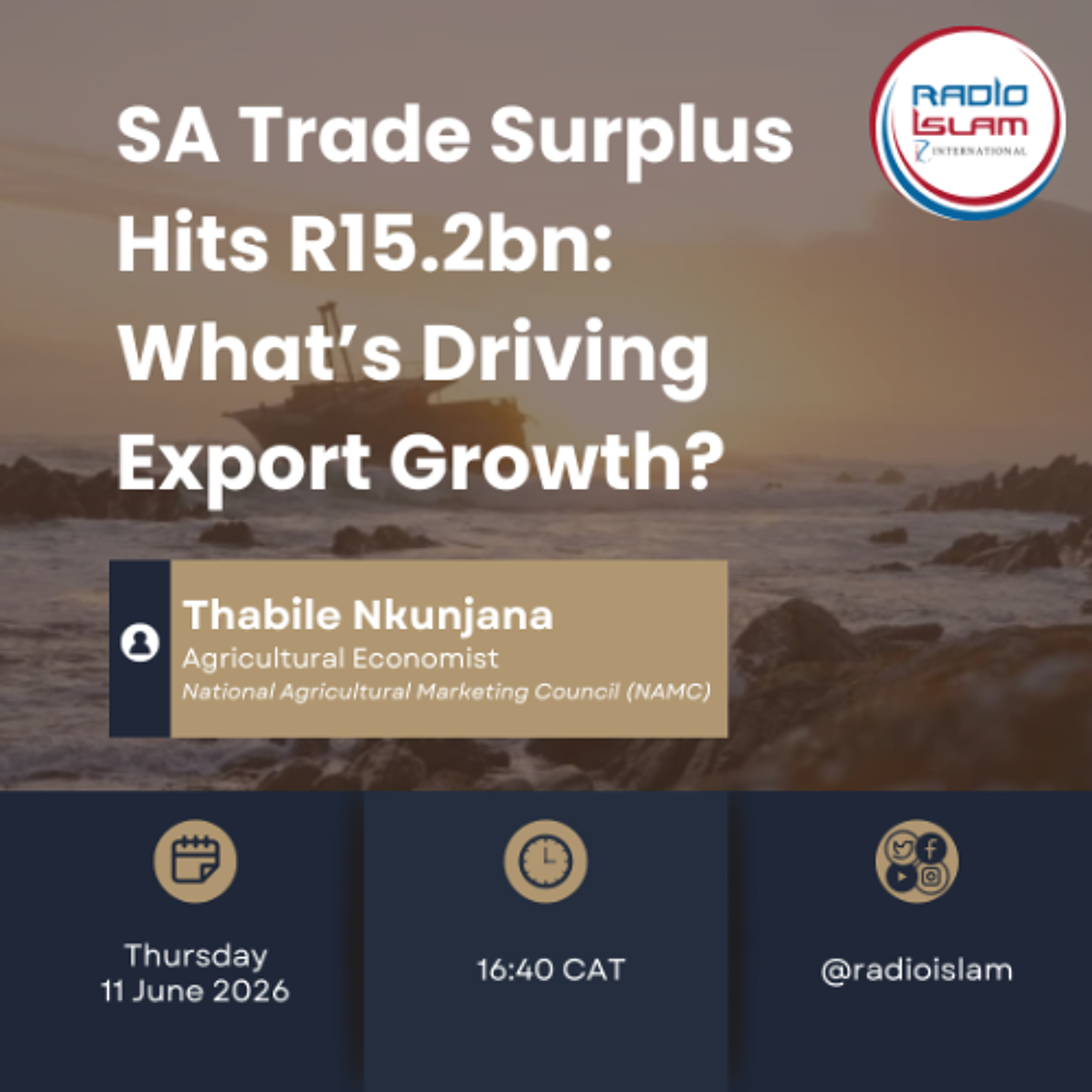 SA Trade Surplus Hits R15.2bn: What's driving export growth? | Thabile Nkunjana