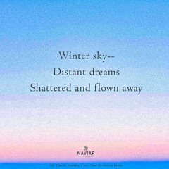 Winter sky, distant dreams [naviarhaiku520]