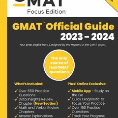 ❤ PDF_ GMAT Official Guide 2023-2024, Focus Edition: Includes Book + O