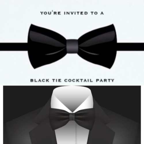 Black tie cocktail party online