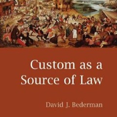 PDF Custom as a Source of Law free acces