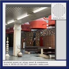 brutalist poem w/ silver pearl - 4th July 2024