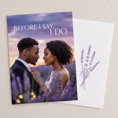 Before I Say, I Do