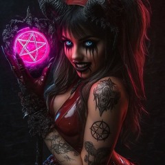 Neon Pentagram Cowgirl