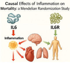 Study Identifies Opposing Roles for IL6 and IL6R in Long-Term Mortality