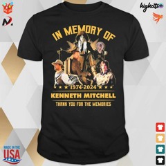 Official In memory of 1974-2024 signature Kenneth Mitchell thank you for the memories t-shirt