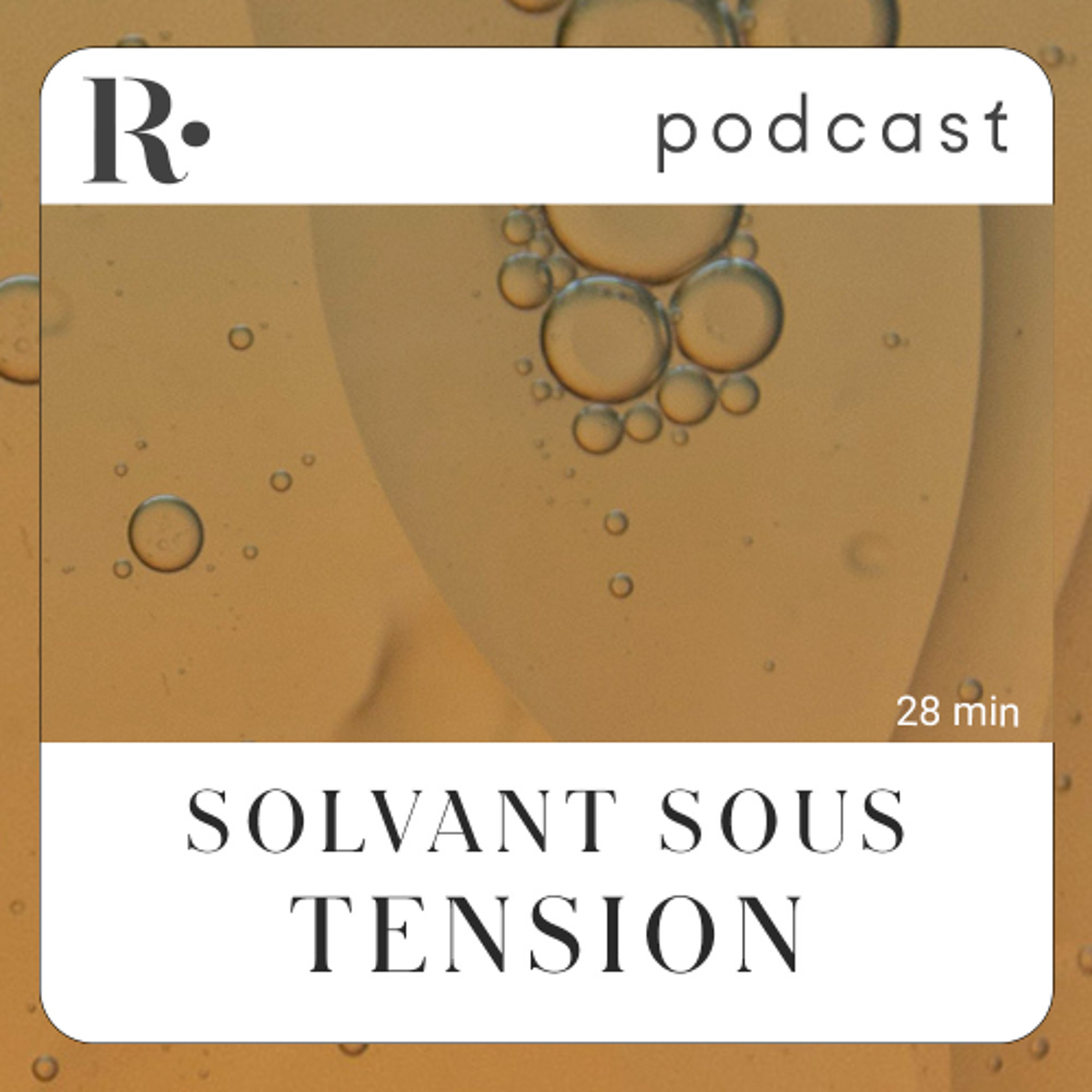 Solvant sous tension - Pr David Devos