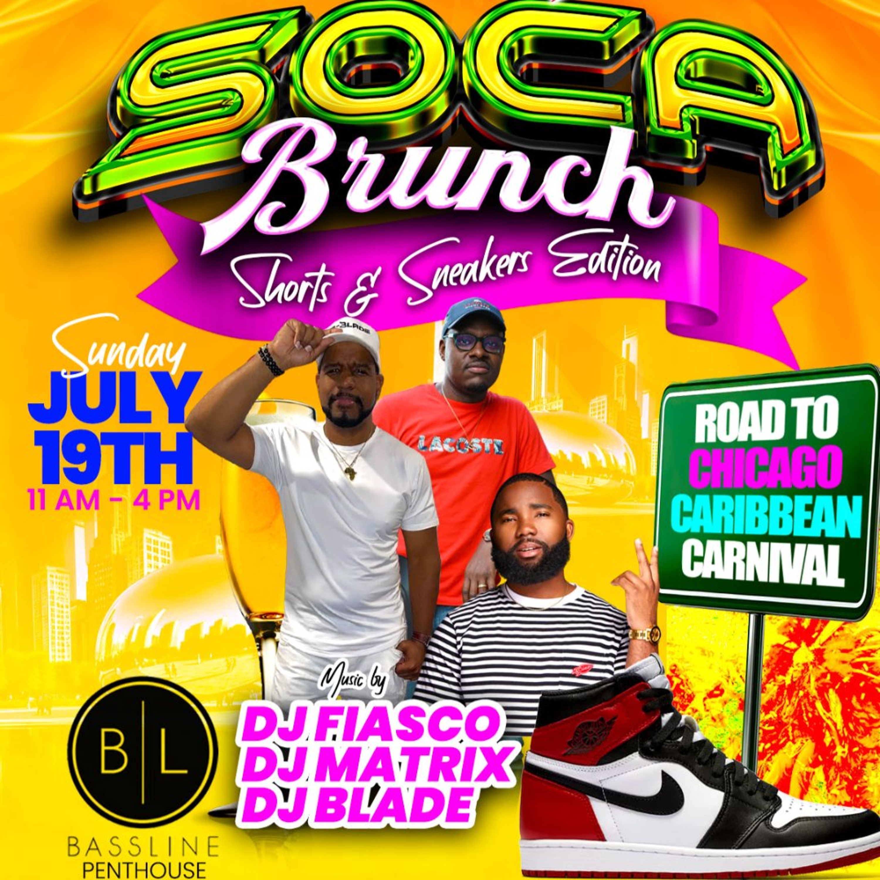 SOCA BRUNCH (SHORTS & SNEAKERS EDITION) DJ FIASCO SET LIVE