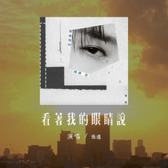 張遠 - 看著我的眼睛說「來 你看著我的眼睛說，你從沒愛過我」(可轉伴奏和人聲視頻)【動態歌詞/pīn yīn gē cí】#張遠 #看著我的眼睛說 #動態歌詞