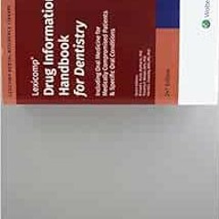 View [EBOOK EPUB KINDLE PDF] Drug Information Handbook for Dentistry by Lexi-Comp 📄