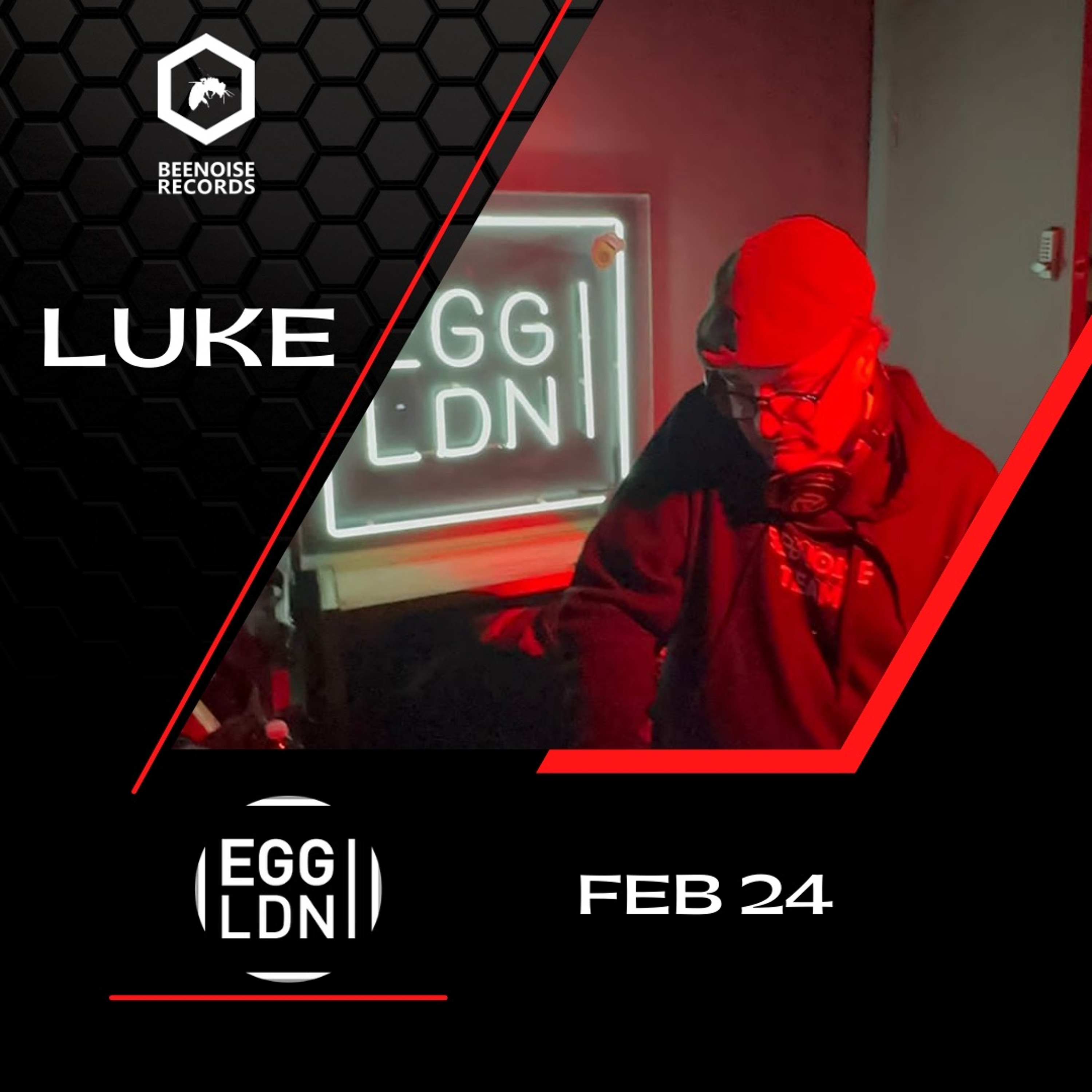 Luke at @EGG  LONDON FEB 2024 episode artwork
