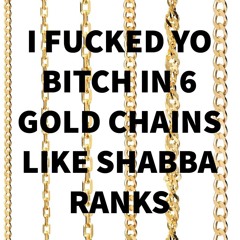 I Fucked Yo Bitch In 6 Gold Chains Like Im Shabba Ranks (MidSizedSedance Bootleg)