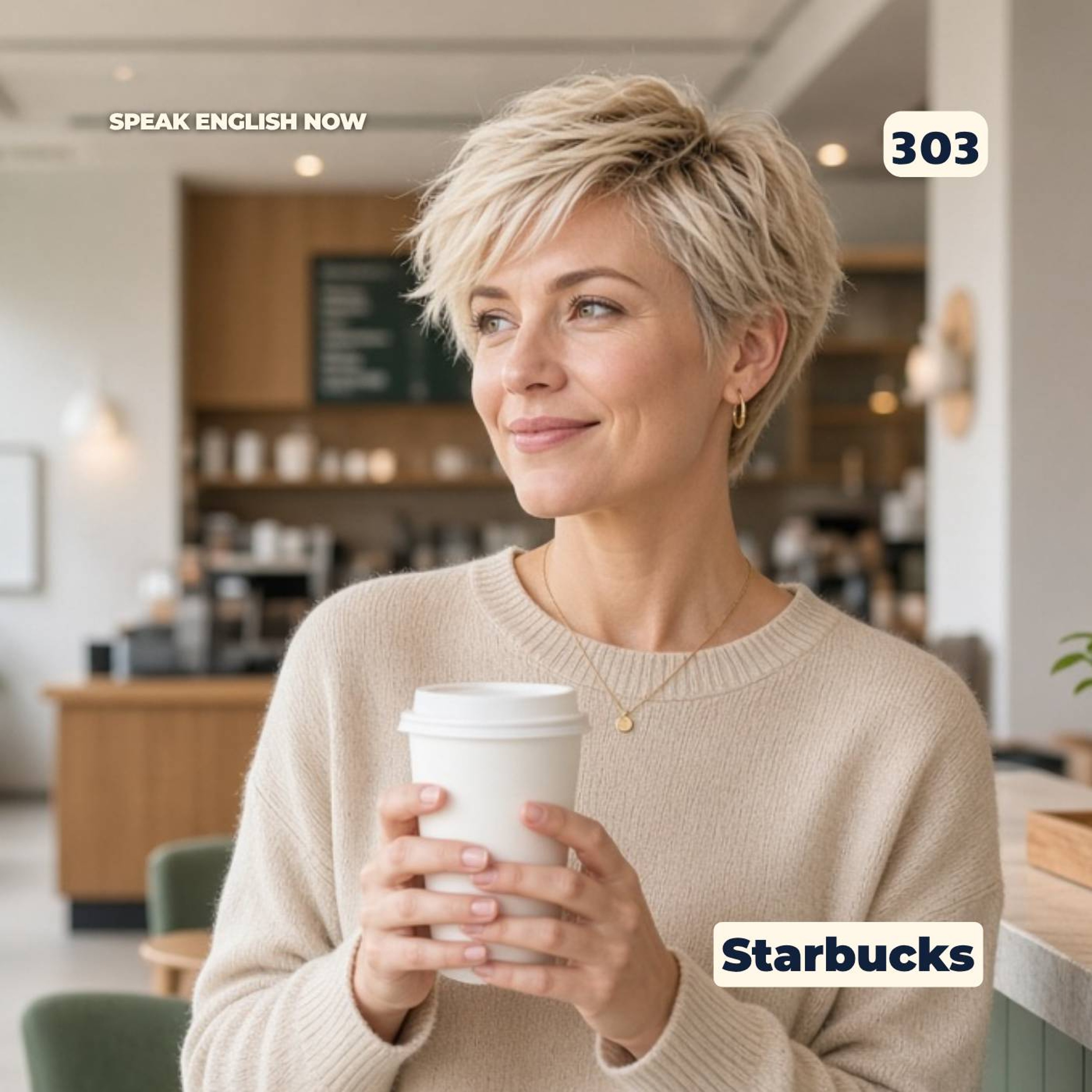 #303 Talking about Coffee in English - Starbucks episode artwork