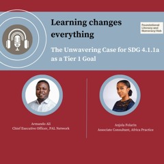 Armando Ali - The Unwavering Case for SDG 4.1.1a as a Tier 1 Goal