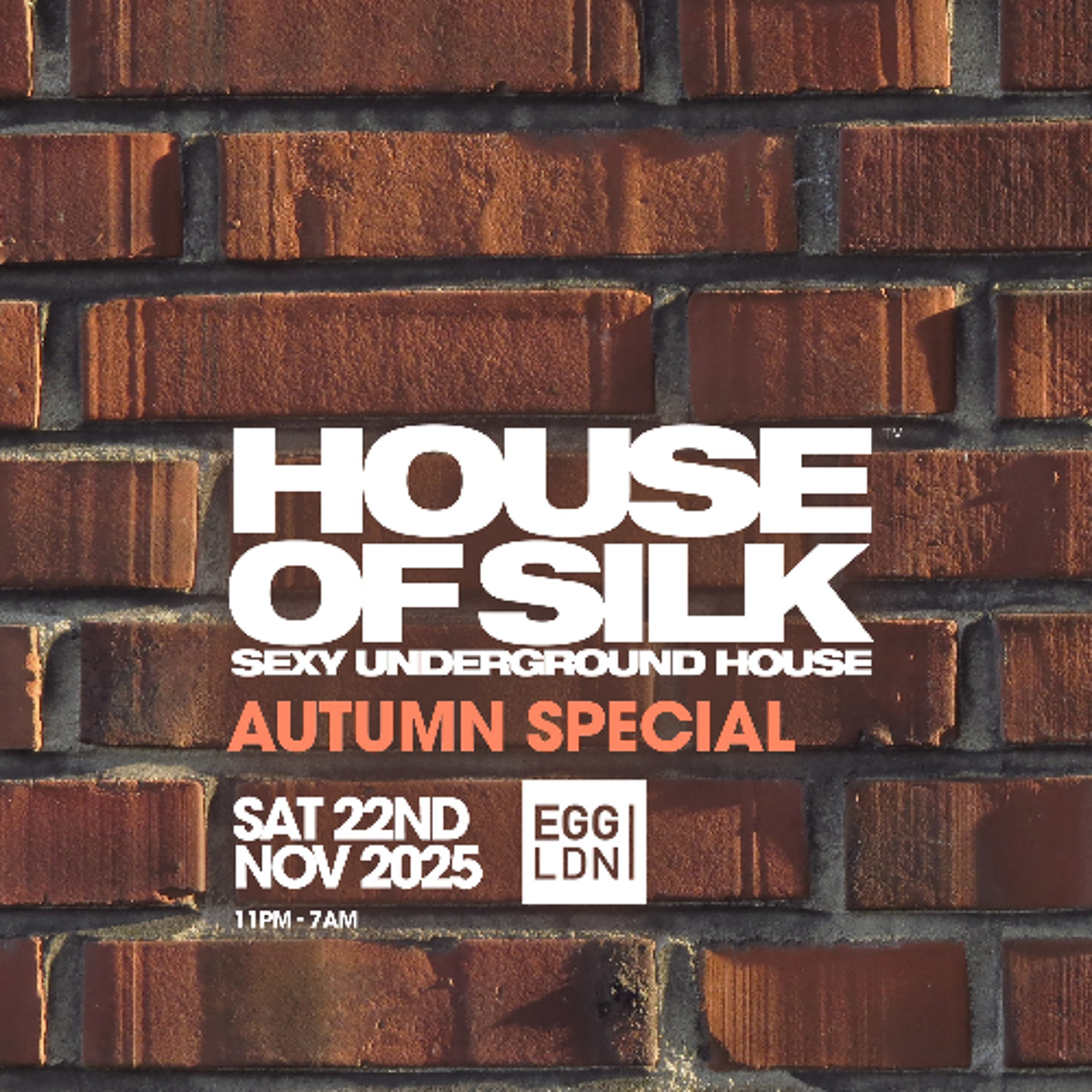 MIKE RUFF CUTT LLOYD - LIVE - HOUSE OF SILK - AUTUMN SPECIAL - SAT 22ND NOV - EGG LDN episode artwork