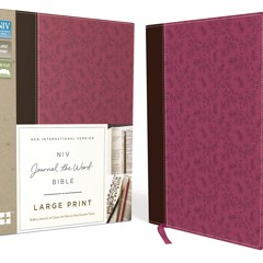 DOWNLOAD [PDF] NIV  Journal the Word Bible  Large Print  Leathersoft  PinkBrown Reflect  Journal  or