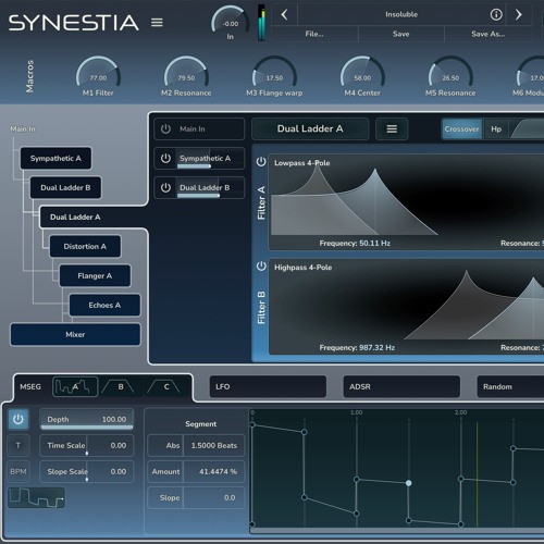 Synestia FX - Saturated and Modulated Delays and Filters - Drums (unprocessed audio at end)