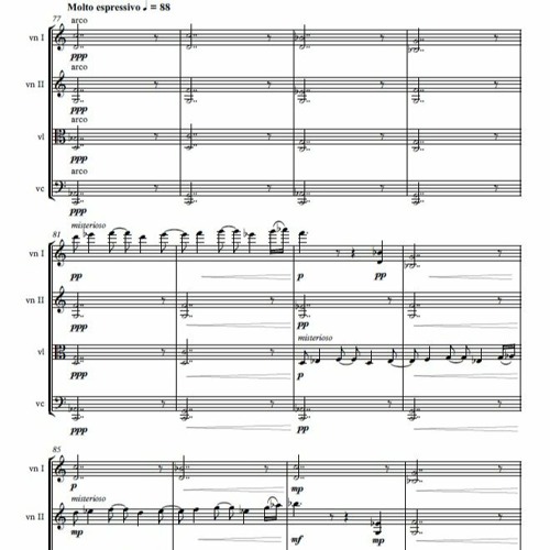 Pawel Strzelecki: 1. Opening [String Quartet No. 4 (2020)].