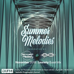 Summer Melodies on DI.FM - November 2018 with myni8hte & Guest Mix from Leonety