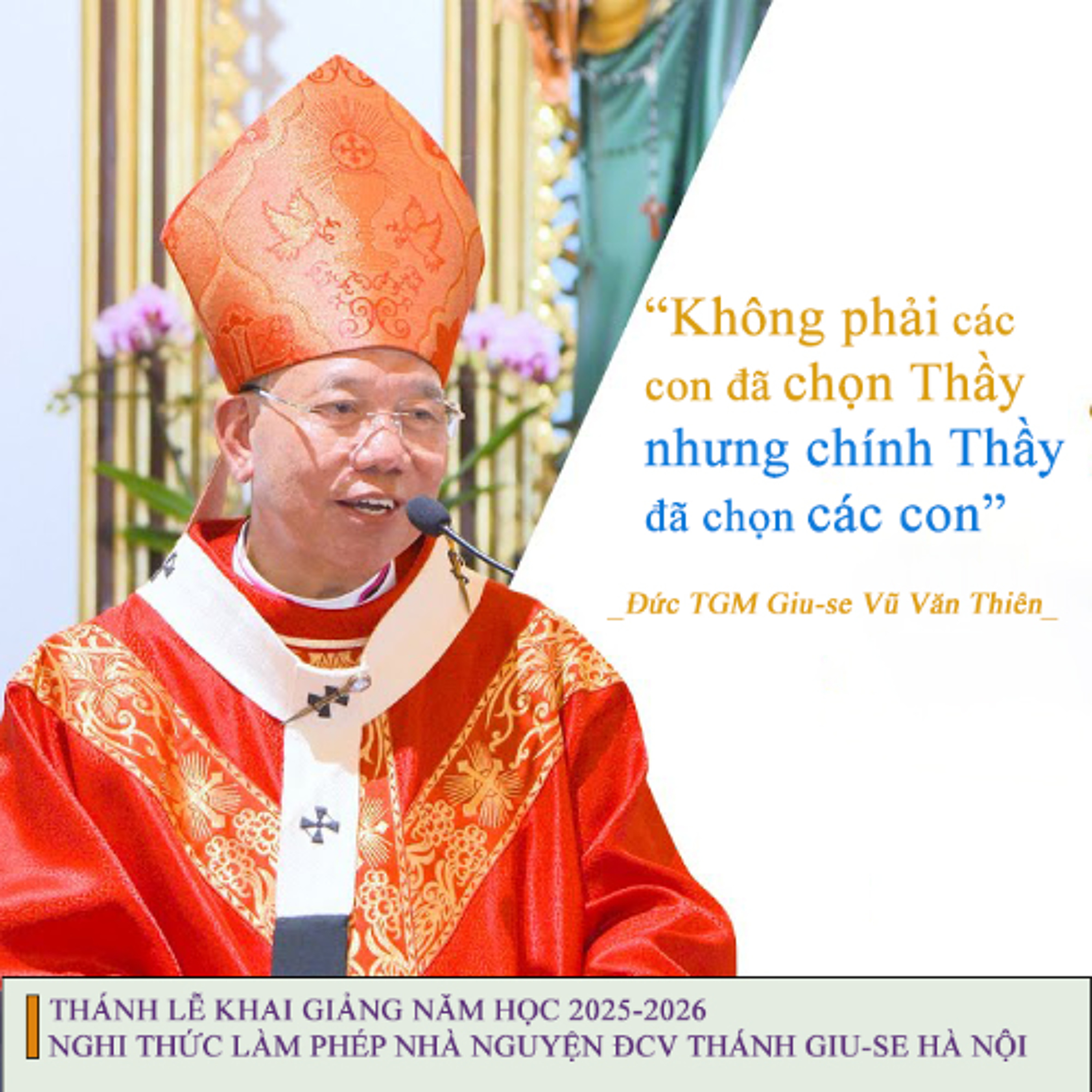 Không phải các con đã chọn Thầy nhưng chính Thầy đã chọn các con - Đức TGM Giu-se Vũ Văn Thiên episode artwork