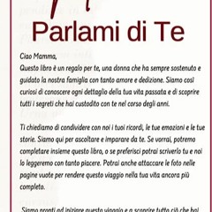 ⬇️ TÉLÉCHARGER EPUB Mamma Parlami di Te Gratuit en ligne