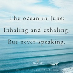 The Ocean In June  ( Naviarhaiku 389 )