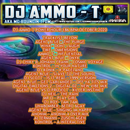 DJ AMMO - T POWER HOUR NEW VS OLD MAKINA 186 BPM OCTOBER 2020