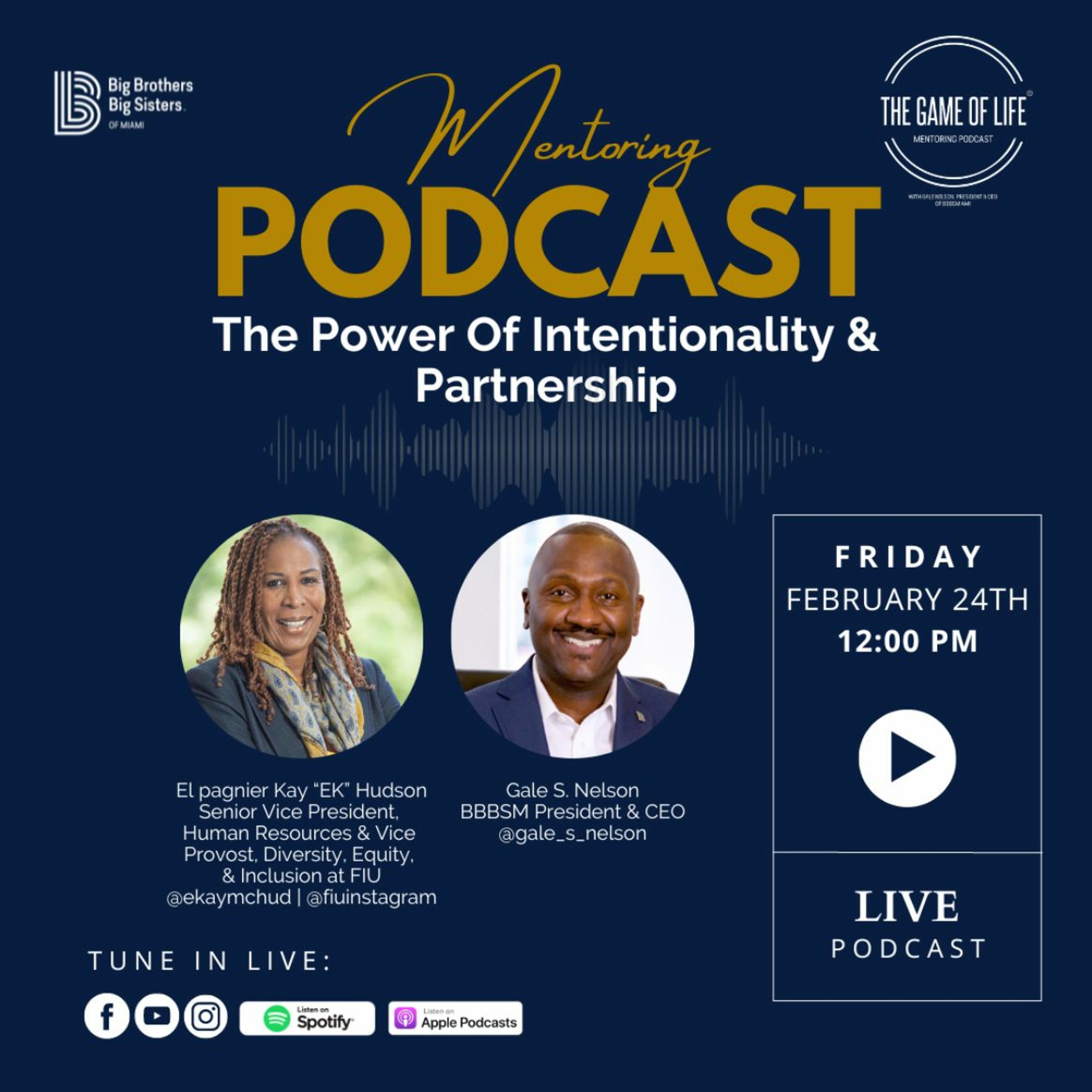 The Game Of Life Podcast | " The Power Of Intentionality & Partnership " episode artwork