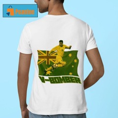 Retro Socceroos Mark Viduka V-bomber Shirt