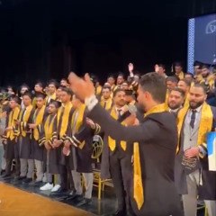من حفل تخرّج كلية طب الأسنان جامعة الأزهر 2024 - أبي يا جميلًا كضوء النهار- أداء المنشد حامد صرّار