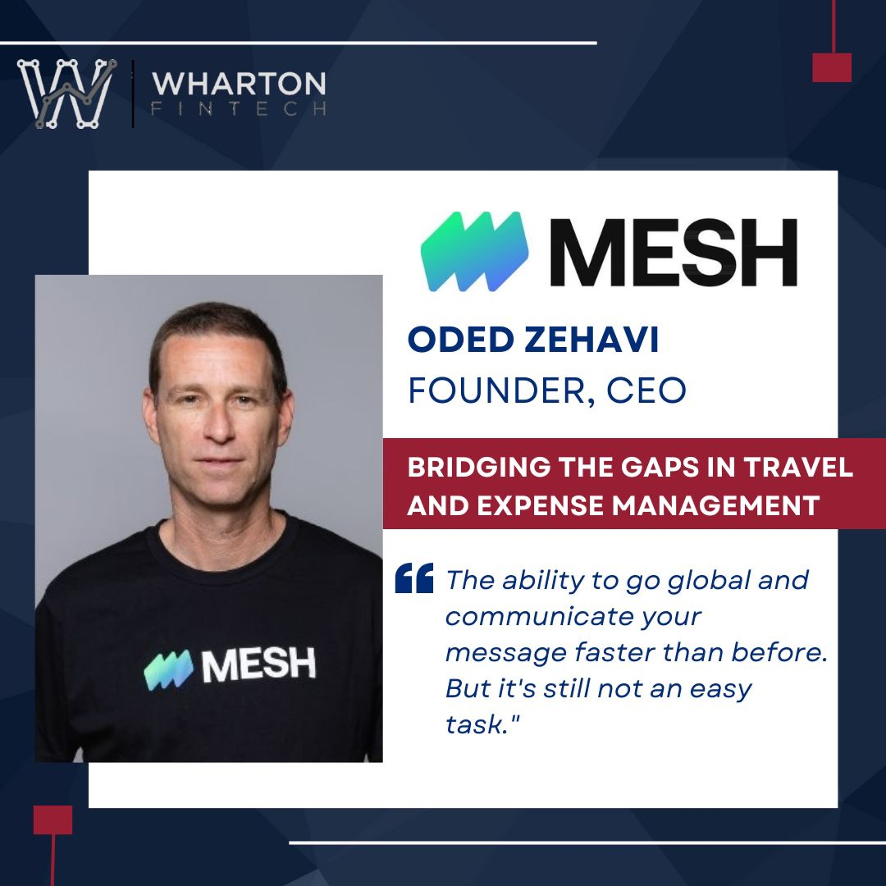 cover of episode Mesh Payments Founder & CEO Oded Zehavi - Automating Travel and Expense Management