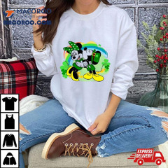 Mickey Minnie Irish Four Leaf Clover Patrick&rsquo;s Day Shirt