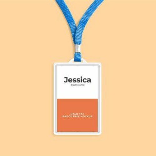 Stream 390+ Name Badge Mockup Free Download Psd Template by Nanang ...