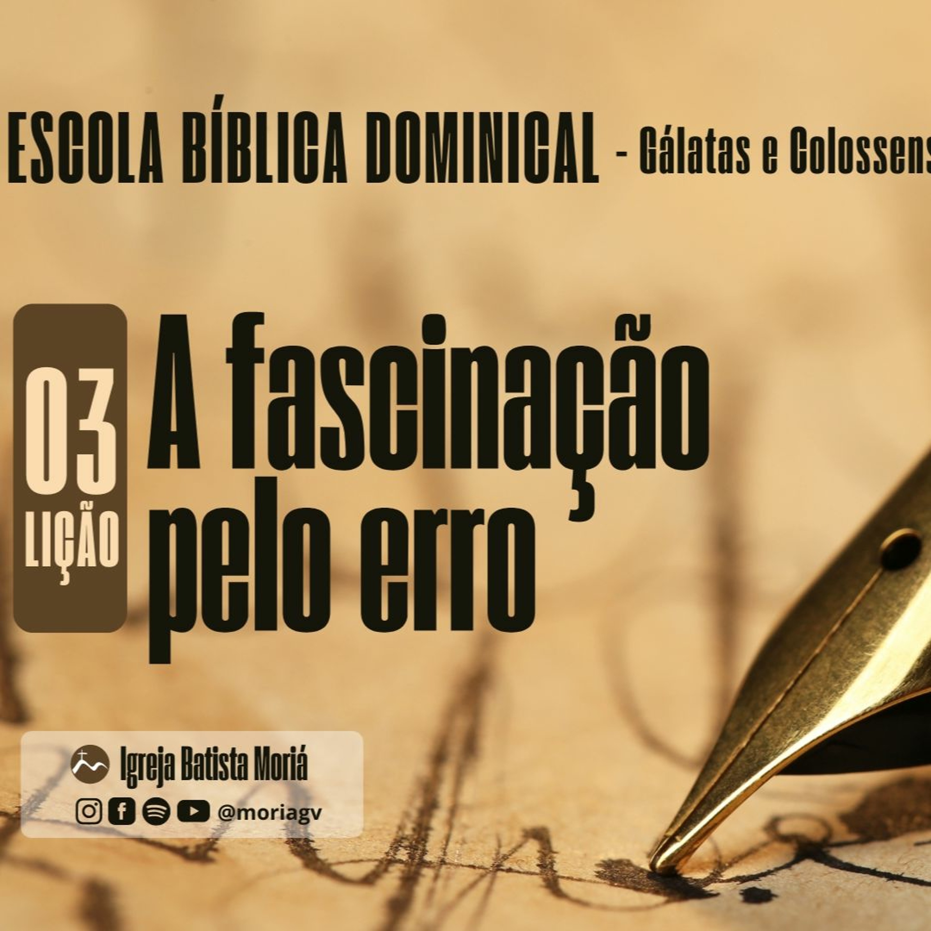 A fascinação pelo erro - Pra. Geórgia Almeida - Escola Bíblica Dominical [07.04.2024] episode artwork