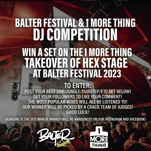 Festival D&b Mix Balter Festival  1 More Thing