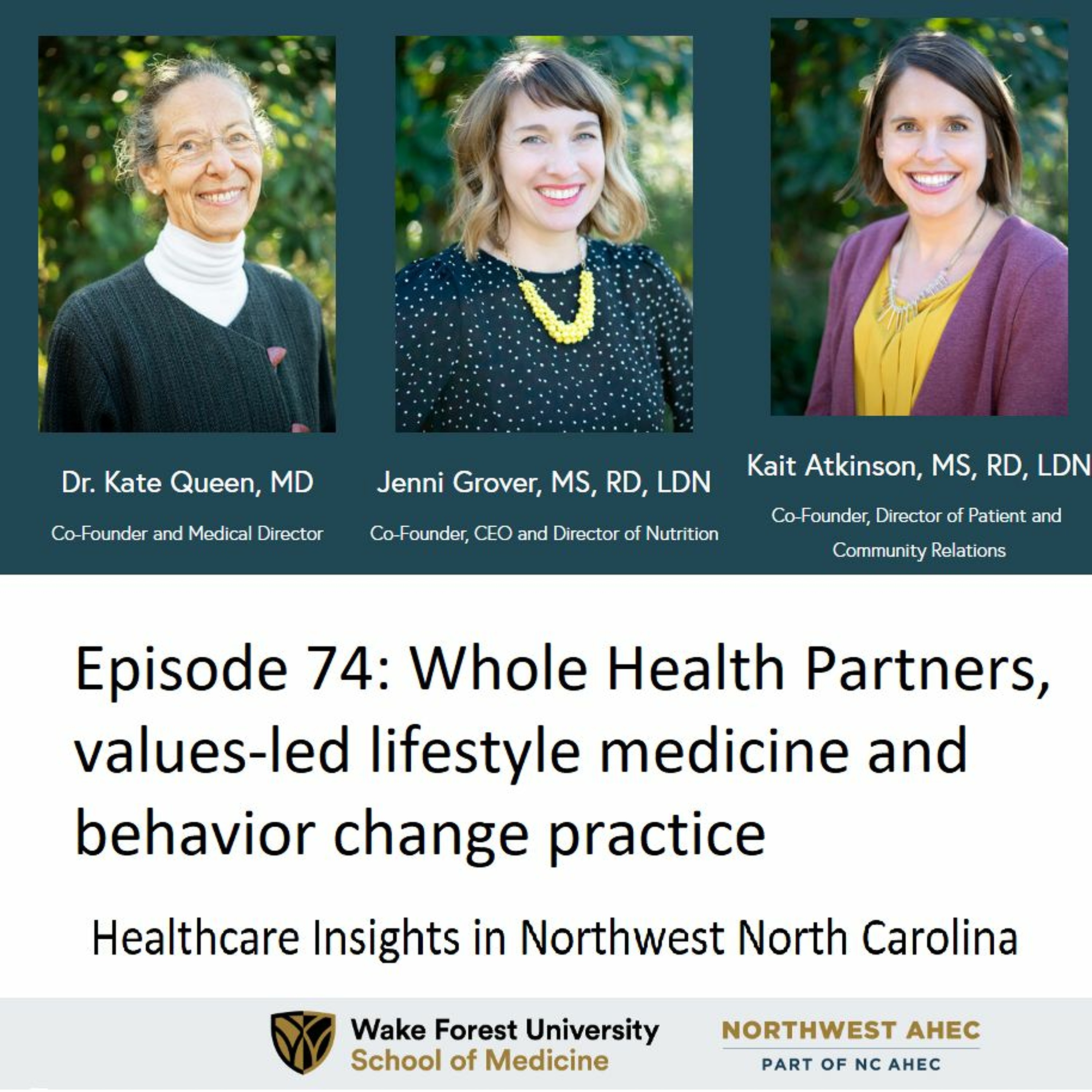 H.I. Ep. 74 - Whole Health Partners, values-led lifestyle medicine and behavior change practice episode artwork