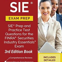 GET KINDLE PDF EBOOK EPUB  SIE Exam Prep: SIE Prep and Practice Test Questions for the FINRA Secur