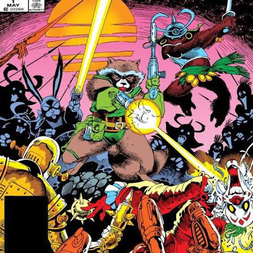 rocket raccoon +1chalkk x kapricornhill+