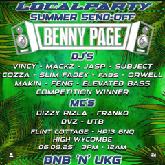 LOCAL PARTY SUMMER SEND-OFF COMPETITION ENTRY