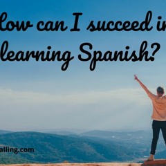 Cómo aprender español con éxito. (How to succeed in learning Spanish)