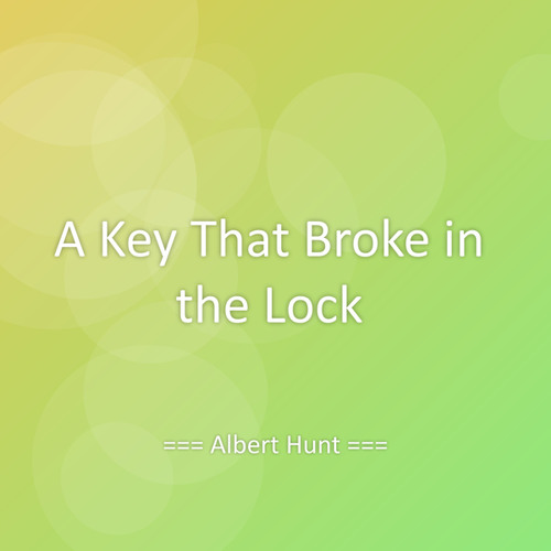 A Key That Broke in the Lock