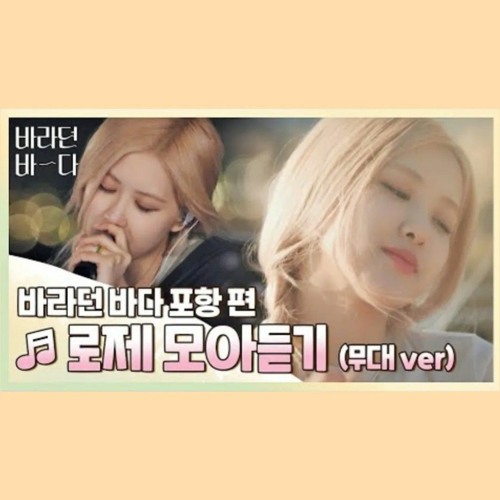 [바라던 바다모아듣기] 석양도 로제(ROSÉ) 앞에선 조명일 뿐 월클 로제 모아듣기(stage ver.) 바라던 바다 <sea of hope>  JTBC 210803 방송
