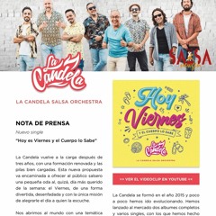 Hoy Es Viernes y el Cuerpo Lo Sabe - La Candela Salsa Orchestra