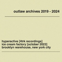 DJ Hyperactive at outlaw: October 2023
