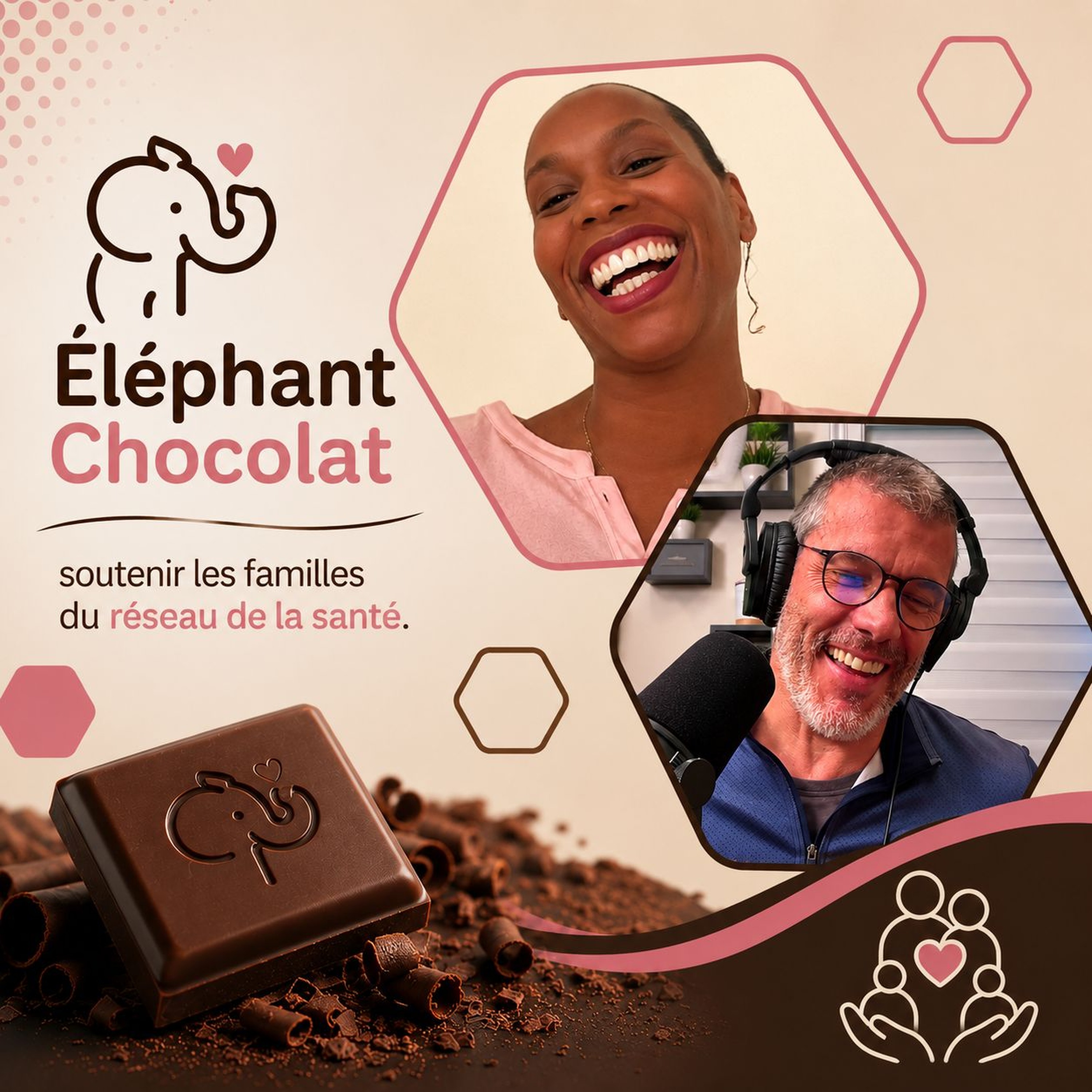 Ép 223 | Éléphant Chocolat : soutenir les familles du réseau de la santé. Madame Anne Fau episode artwork