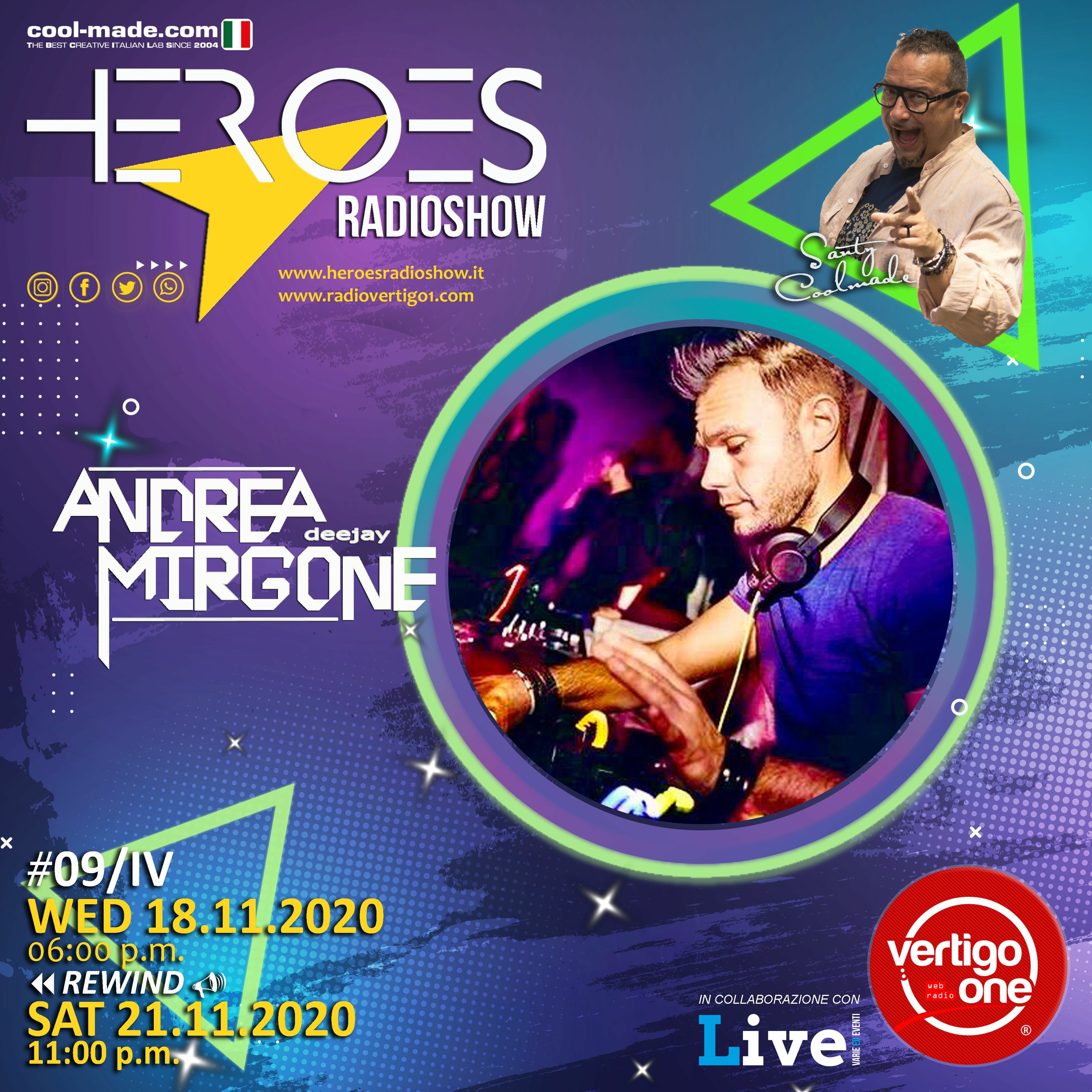 #10/2020-21> HEROES RadioShow - Special Guest ANDREA MIRGONE episode artwork