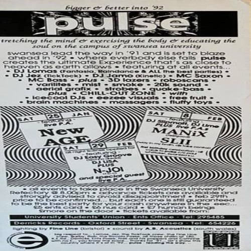 Stream SL2, DJ Lomas & Manix - Pulse at Swansea University - 8th ...